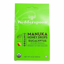 Wedderspoon Organic Manuka Honey Drops, Eucalyptus + Bee Propolis, 4.0 Oz, Un... - £11.86 GBP