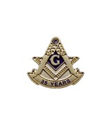 Blue Lodge 35 Years Freemason Masonic Lapel Pin - £6.00 GBP