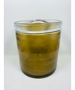 Sanblasted Vaso di Vetro - Medio Fumé / Trasparente 6.1 Diametro X 6.8 H... - $40.59 CAD