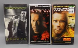 3 Sealed Arnold Schwarzenegger VHS Lot End Of Days, Eraser, Collateral Damage - $26.14