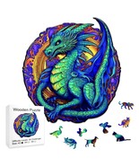 Wooden Jigsaw Puzzle Dragon A5 Small Size Appx. 5.89 x 8.27 - £8.60 GBP