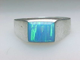 OPAL Vintage RING in Sterling Silver - Size 9 - £66.84 GBP