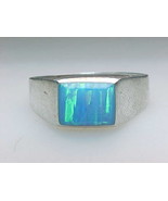 OPAL Vintage RING in Sterling Silver - Size 9 - £67.93 GBP