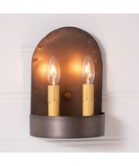 Colonial Sconce Light in Kettle Black Tin - 2 Light - £66.86 GBP