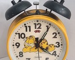 Vintage Garfield Big Fat Alarm 1978 Clock Sunbeam Orange Cat Works Tested  - £22.11 GBP
