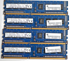 SK Hynix 16GB (4x4GB) 1Rx8 PC3L-12800U RAM desktop memory HMT451U6BFR8A-PB - £13.93 GBP