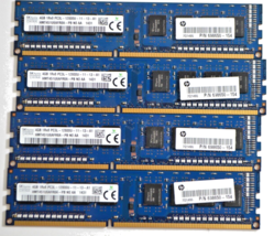 Sk Hynix 16GB (4x4GB) 1Rx8 PC3L-12800U Ram Desktop Memory HMT451U6BFR8A-PB - £13.93 GBP