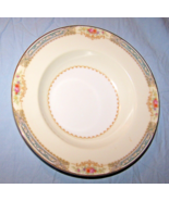 Noritake &quot;Chevonia&quot; Soup Bowl marked Occupied Japan-blue, gold floral trim - $17.13 CAD