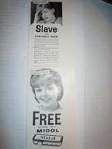 Vintage Free of Pain With Midol Print Magazine Advertisement 1966 - $75.95 MXN