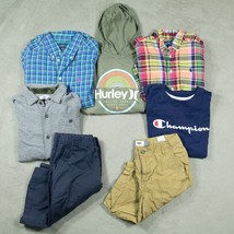 BOYS SIZE 10/12 RALPH LAUREN OLD NAVY HURLEY CLOTHING LOT SHIRTS SHORTS ... - £27.46 GBP