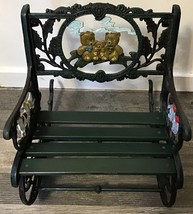 Antique Victorian Cast Iron Hand Painted Small Childrens Garden Rocking ... - $11,785.00 MXN