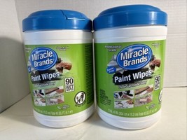 Lot of 2 Miracle Brands Paint Wipes - Textured Wet Wipes 180 Ct Total - ... - $23.12