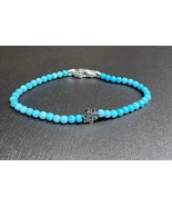 David Yurman .925 Sterling Silver Turquoise Beads Star Of David Men Brac... - €474,59 EUR