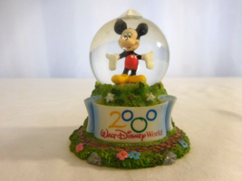 Walt Disney World 2000 Millennium Mickey Mouse 3&quot; Snow Globe Mini Water ... - £7.04 GBP