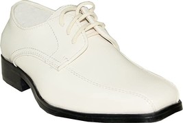 VANGELO TUX-5 Boy Tuxedo Shoe Dress Wedding, Prom Wrinkle Free Ivory Patent - $936.94 MXN