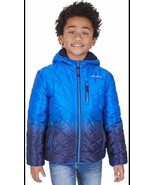Eddie Bauer Kids Youth Deer Harbor Reversible Jacket Blue L-14/16 - $273.57 MXN