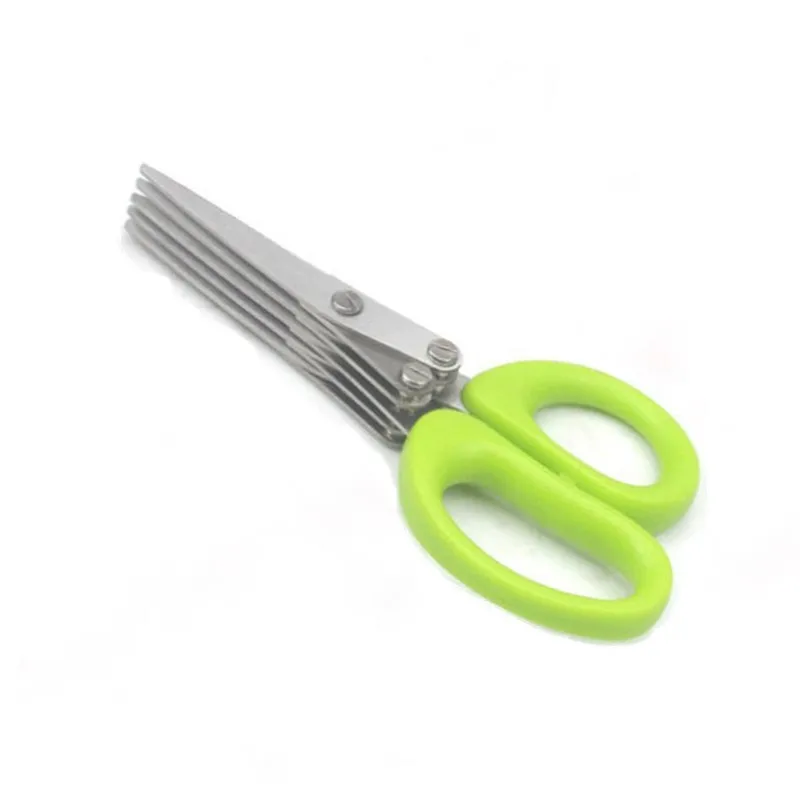 Muti-Layers Kitchen Scissors Stainless Steel Vegetable Cutter Scallion Herb Lave - £66.63 GBP