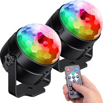 [2-Pack] Sound Activated Party Lights With Remote Control Dj Lighting, R... - £25.66 GBP