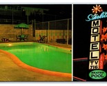 Poolside Starlite Motel Redondo Beach California UNP Unused Chrome  Post... - $22.72