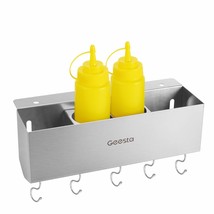 Stainless Steel Griddle Caddy For 28&quot;/36&quot; Blackstone Griddles, Grill Caddy Space - £34.47 GBP