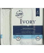 Classic ORIGINAL IVORY White Bar Soap 4 oz X 4 BARS 99.44% Pure Clean Si... - $47.70 CAD