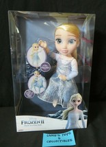 Disney Frozen II Dark Sea Elsa 12&quot; Jakks Pacific fully poseable doll figure toy - £38.75 GBP