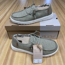Hey Dude Women’s Wendy Loafers Chambray Sage Size 6 ~NEW~ - £31.49 GBP