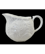 Wedgwood Countryware White Bone China Cabbage Leaf Creamer - $34.39