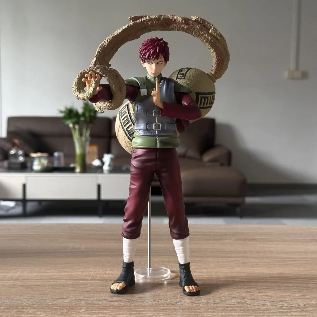 26cm Anime Figures Naruto Shippuden Kazekage Gaara Vibration Stars Battle GK - £39.87 GBP+