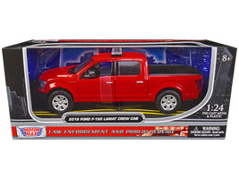 2019 Ford F-150 Lariat Crew Cab Pickup Truck Unmarked Fire Department Red Law En - £35.44 GBP