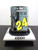  4-TIME CHAMPION 1995 1997 1998 2001 JEFF GORDON Nascar Zippo Lighter - $540.76 MXN