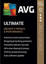 AVG ULTIMATE 2024 - FOR 1 DEVICE FOR 3 YEARS - INCLUDES SECURE VPN - DOW... - $16.49