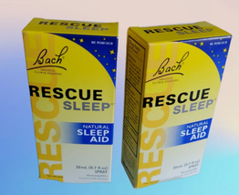 2 bottles ( 0.7 fl. oz. / 20 ml EACH) Bach RESCUE REMEDY SLEEP Spray, BB... - $652.56 MXN