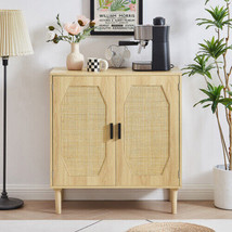 Kitchen Storage Cabinets With Rattan Decorative Doors, Buffets, Wine Cab... - £103.73 GBP