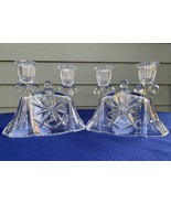 EAPC Early American Prescut Star of David Anchor Hocking double candle h... - $19.79