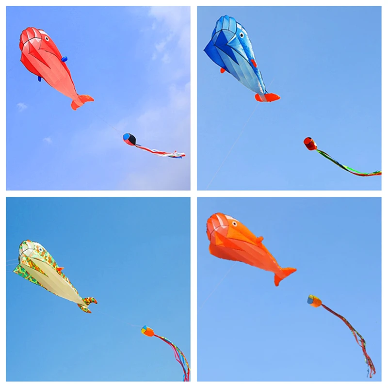 Free Shipping Dolphins kites flying for children kites string line inflatable - £16.56 GBP