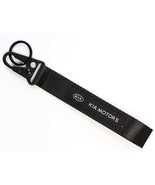 BRAND New JDM KIA Motors Black Racing Keychain Metal key Ring Hook Strap... - $10.00