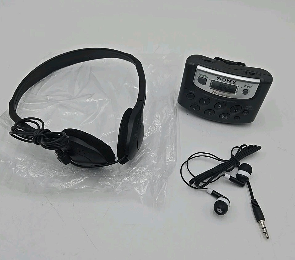 Sony Walkman SRF-M37W Portable AM/FM Weather Band Radio w/ 2 New ...