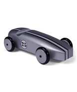 Silver Metallic Mahogany Model Racing Car - $175.00