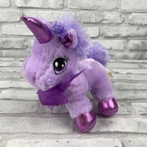 Dan Dee Collectors Choice Purple Unicorn 7&quot; Plush with Purple Bow Horn &amp; Feet  - £22.08 GBP