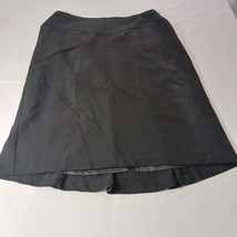 Dressbarn Women's Back Zipper Pull On Flare Black Skirt Size 16 Waist 36" image 6