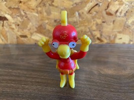 2001 Simpsons Milhouse Radioactive Man 3.5&quot; Figure Burger King Kids Meal Toy - £2.33 GBP