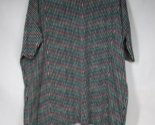 Lularoe Irma Tunic Black With Green, Yellow, &amp; Pink Lines Design Size Large - $14.78 CAD
