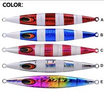 5pcs Slow Jigging Metal Fishing Lures – 100g, Fast Sinking Glow Jigs wit... - $25.00