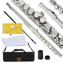 Glory Closed Hole C Flute With Case, Tuning Rod, Cloth, Joint Grease, An... - £72.49 GBP