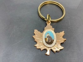 Vintage Keyring Upper Canada Village Keychain Maple Leaf Porte-Clés Ontario - £6.51 GBP