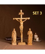 SET 3- Catholic Home Altar for family, Religious Catholic Statue - £172.42 GBP
