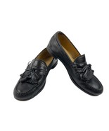 Allen Edmonds Loafers Men 11D Stoughton Shoes Black Leather Tassel Kilti... - $19.62