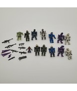 Mega Blok/Construx Halo Spartans 13 Action Figure Lot With Weapons - $40.60 CAD