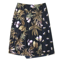 NWT Vince Mixed Tropical Garden Midi in Coastal Blue Floral Crinkle Skirt 16 - £57.55 GBP